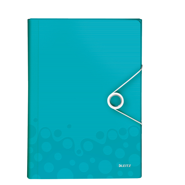 LEITZ Fächermappe WOW 4589 6 Fächer blau, 1 St.