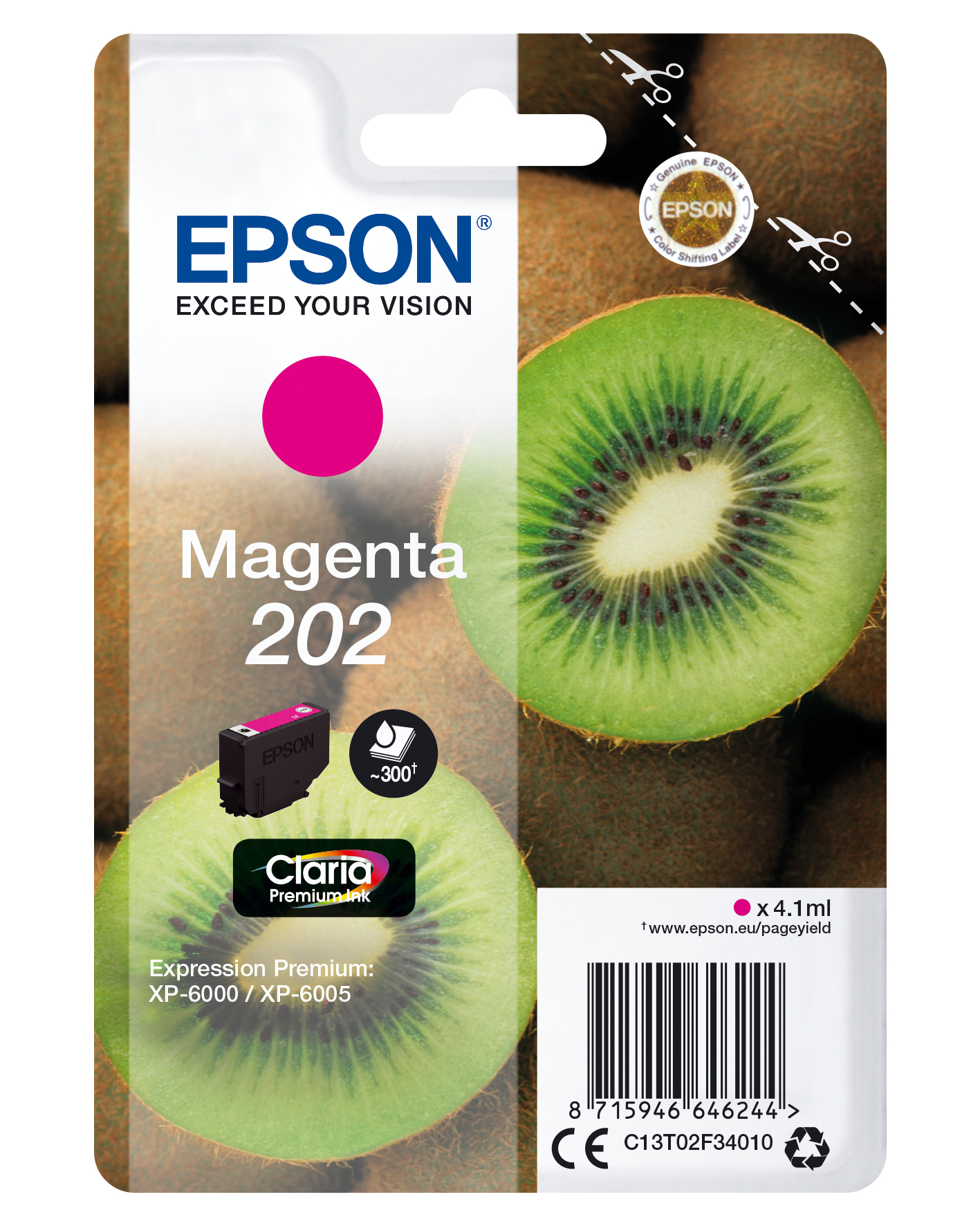 EPSON 202/T02F34 (Kiwi) magenta Druckerpatrone