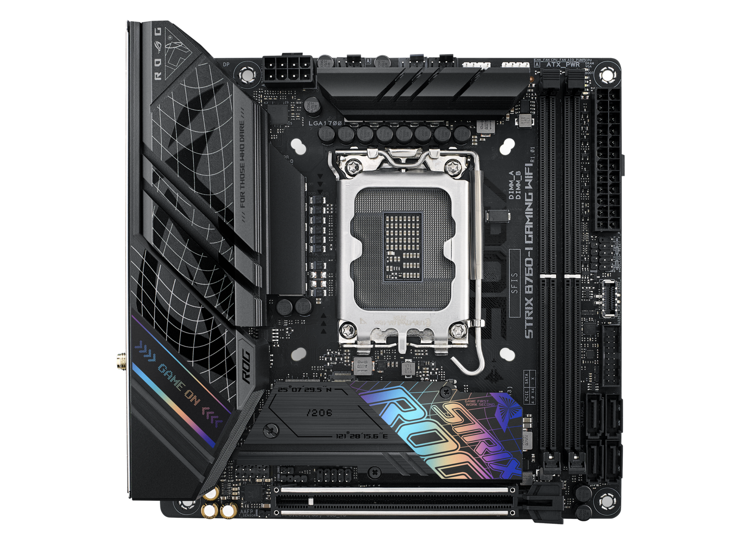 ASUS ROG STRIX B760-I GAMING WIFI LGA 1700 2xDDR5 Mini ITX 4xSATA MB 1xHDMI 2.1 1xDP 1.4 2xM.2