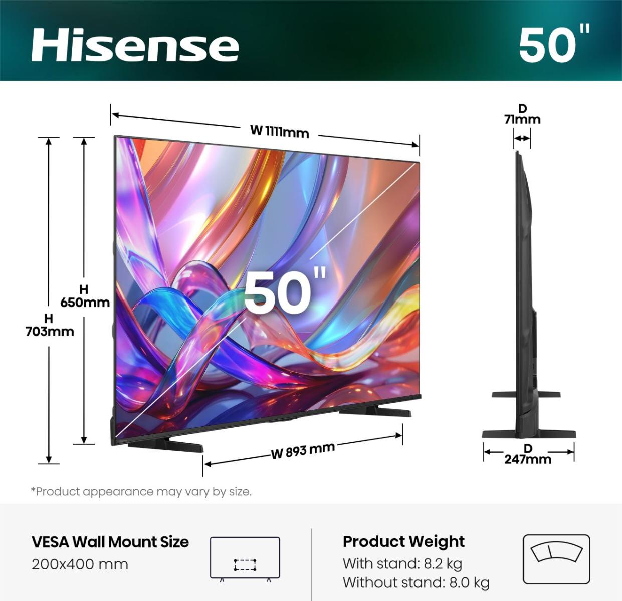 50E7S Hi-QLED-Fernseher