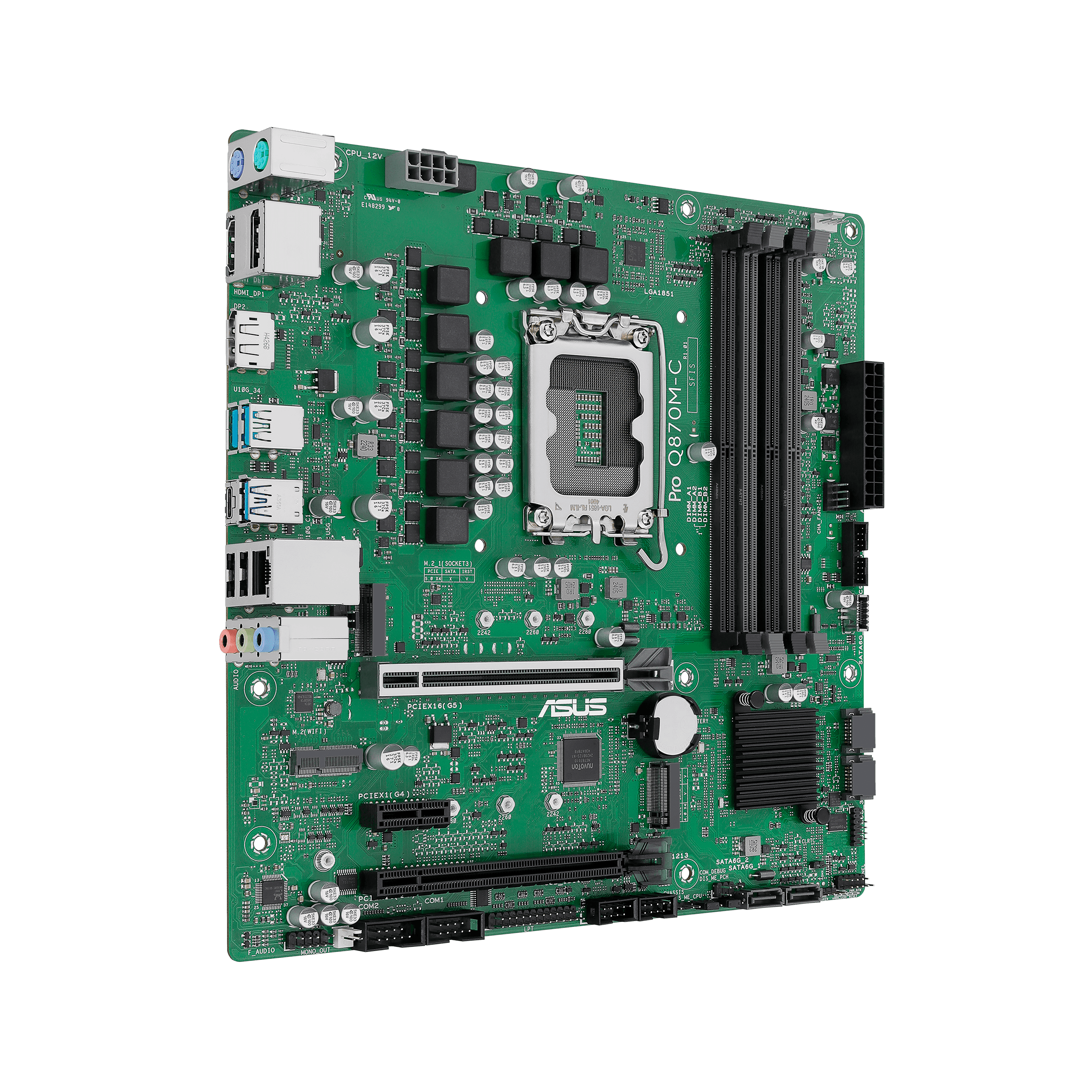 ASUS Q870 LGA1851 DDR5 Micro-ATX motherboard 2xHDMI 1xDP 2xM.2 4xSATA