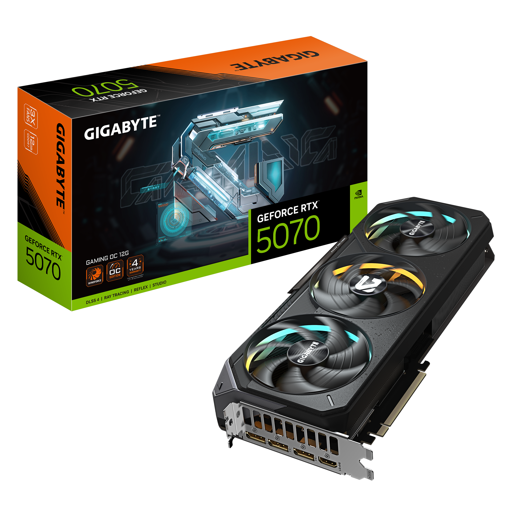 Gigabyte RTX5070 Gaming OC 12GB GDDR7 HDMI 3xDP