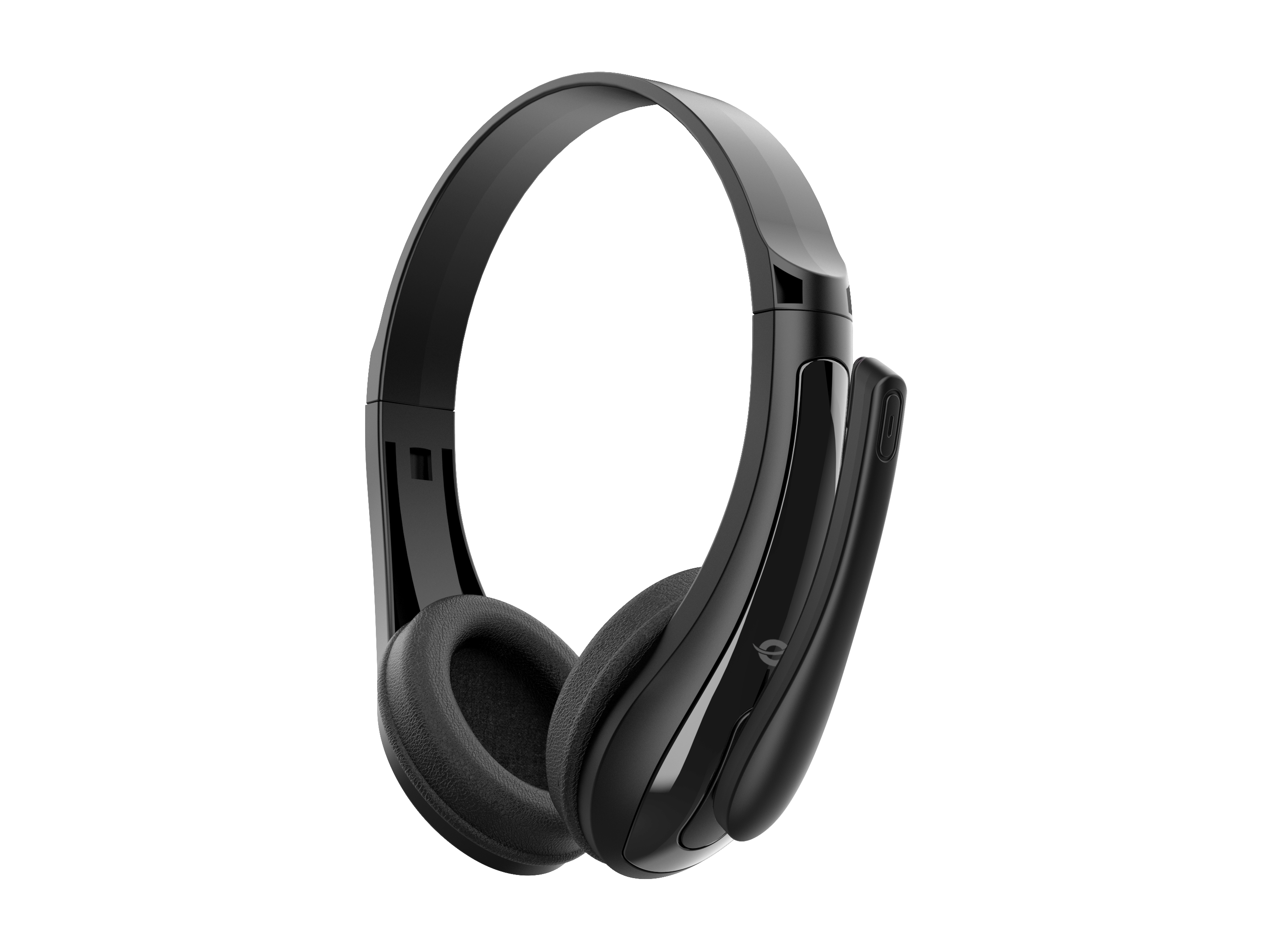 CONCEPTRONIC Headset Stereo AUX/Mikro/Bedien. 1.80m sw