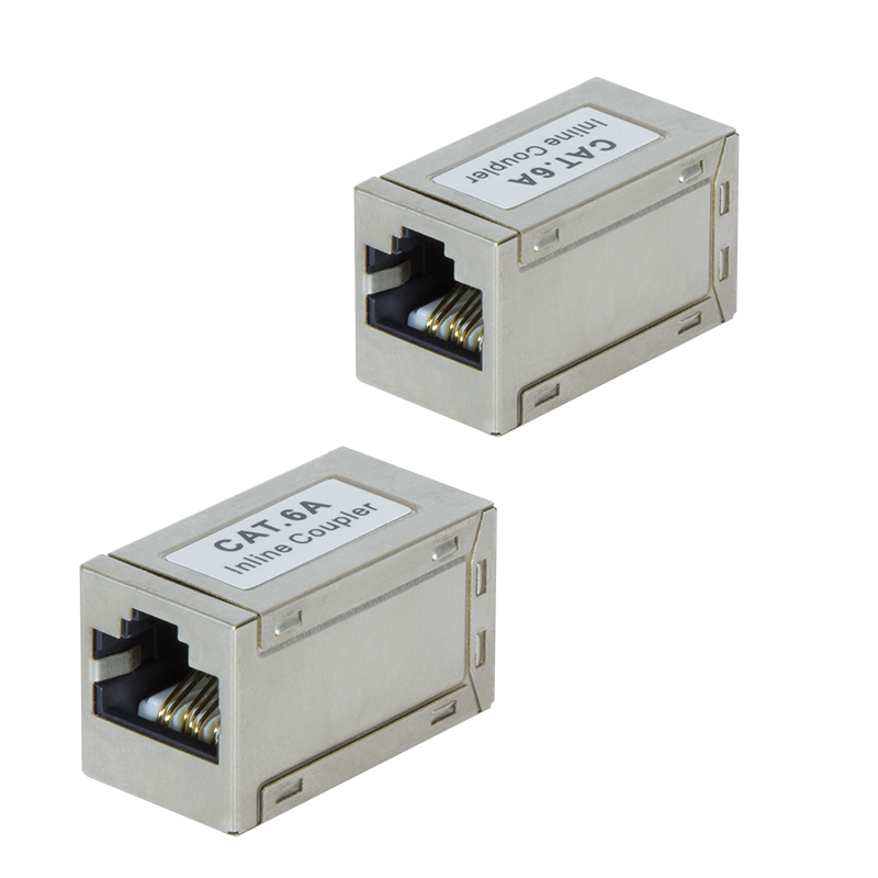 Logilink Patchkabelverbinder 1:1 Cat.6A STP, Metallgehäuse