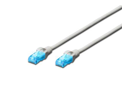 CAT 5E U-UTP PATCH CABLE PVC AWG 26/7 LENGTH 0.5M GREY