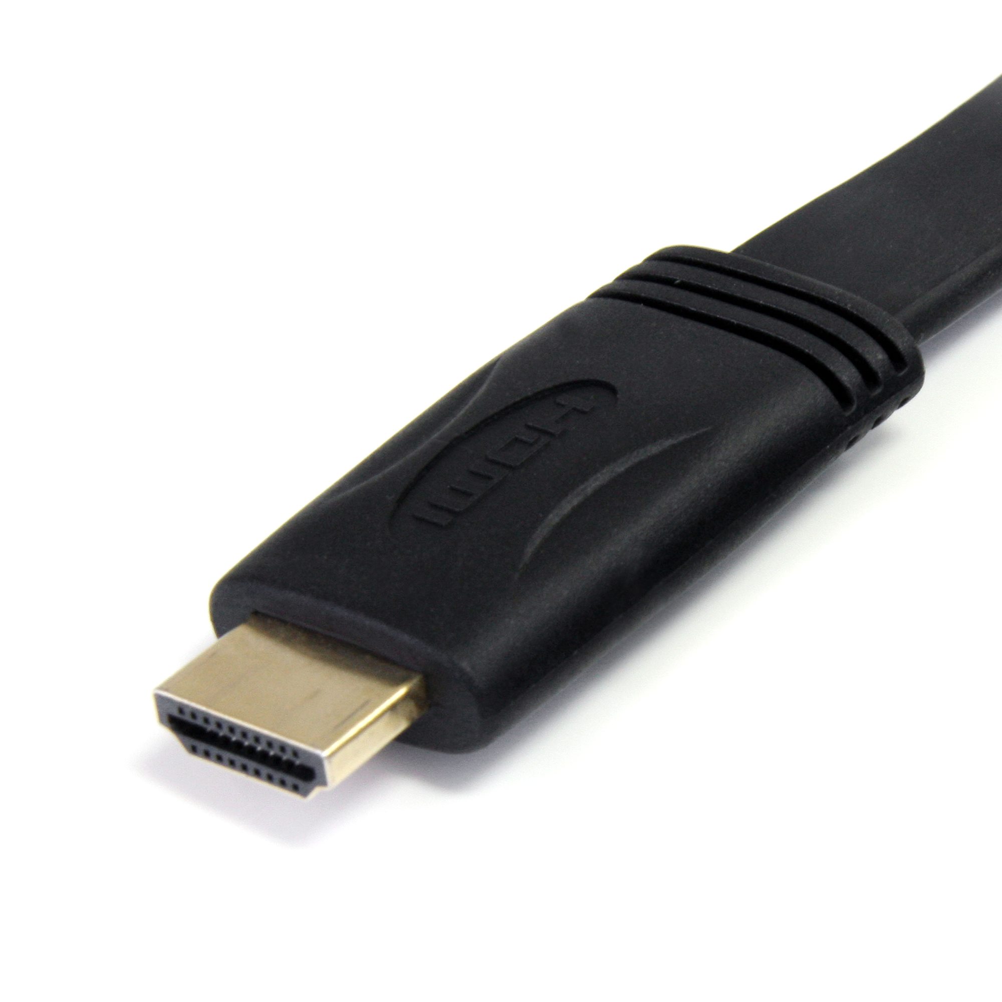 STARTECH.COM 1,8m Flaches Hochgeschwindigkeits HDMI Kabel mit Ethernet - Ultra HD 4k x 2k HDMI Kabel - HDMI Stecker auf HDMI Steck