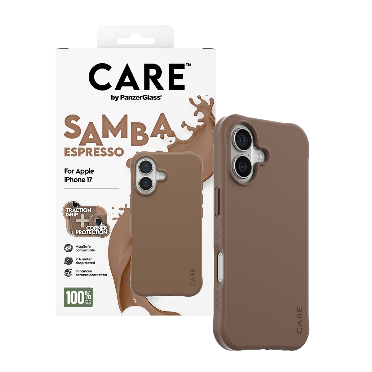 CARE BY FASHIONABLE CASE SAMBA ESPRESSO W. MAGSAFE IPHONE 17