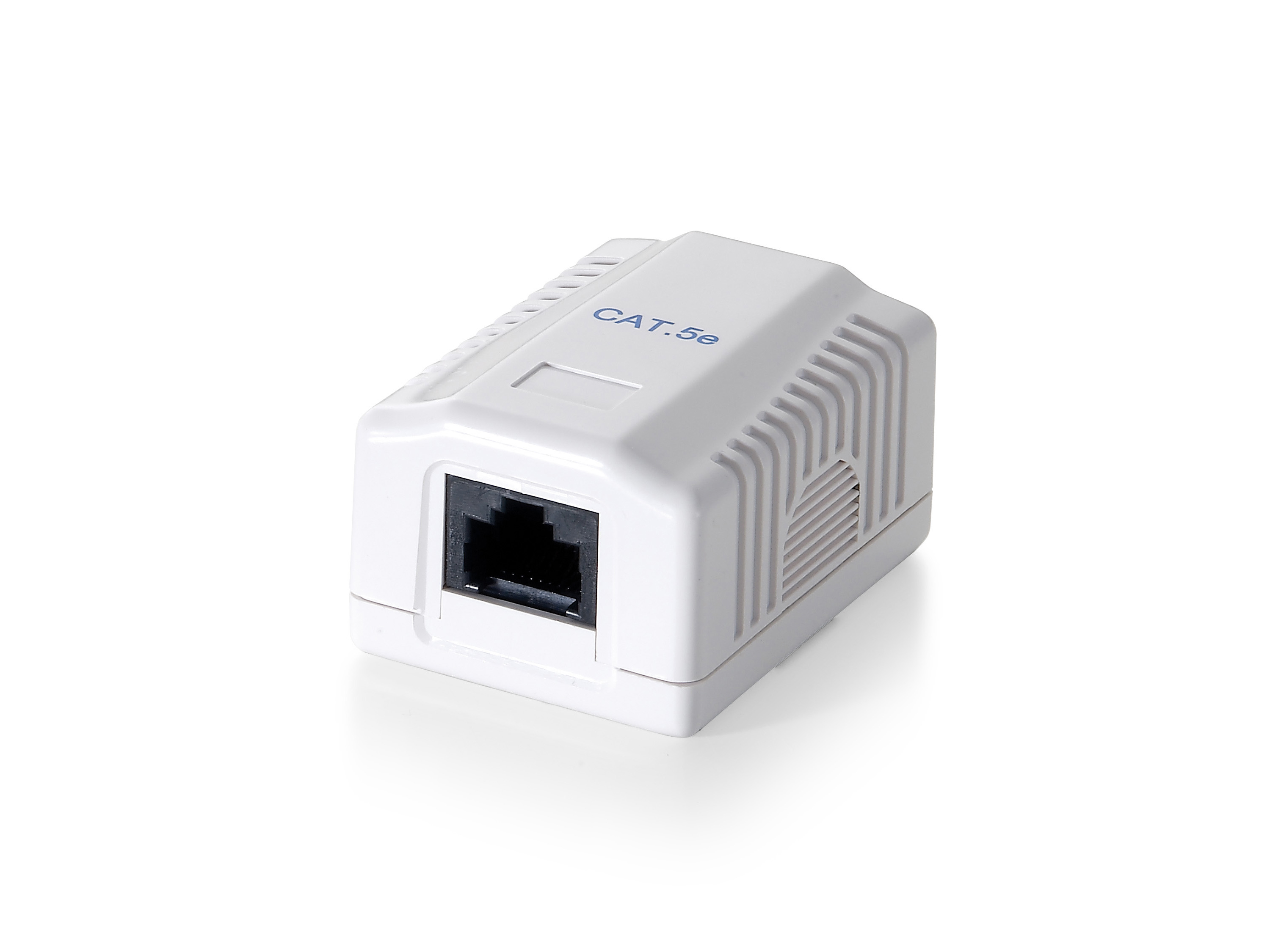 Equip Aufputzdose Cat6 1-Port RJ45 UTP Prem. RAL 9010 ws Polybeutel