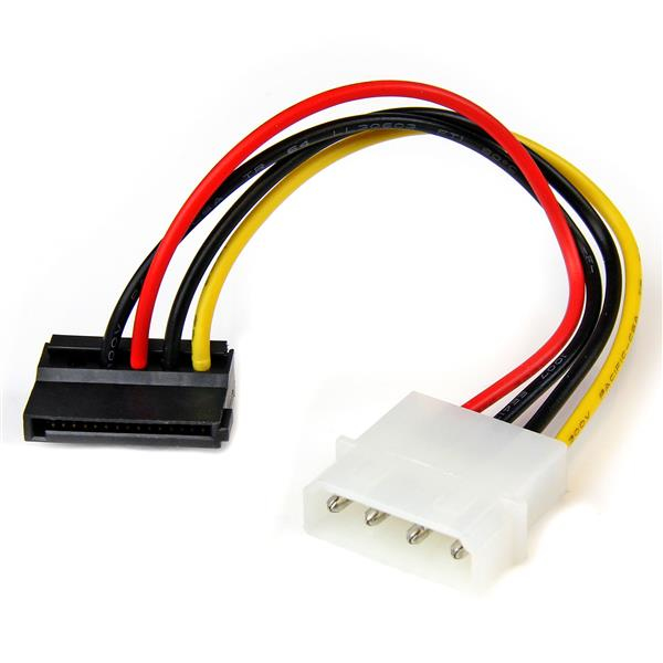 StarTech.com 15 cm 4-Pin Molex auf linksgewinkelt SATA Stromkabeladapter