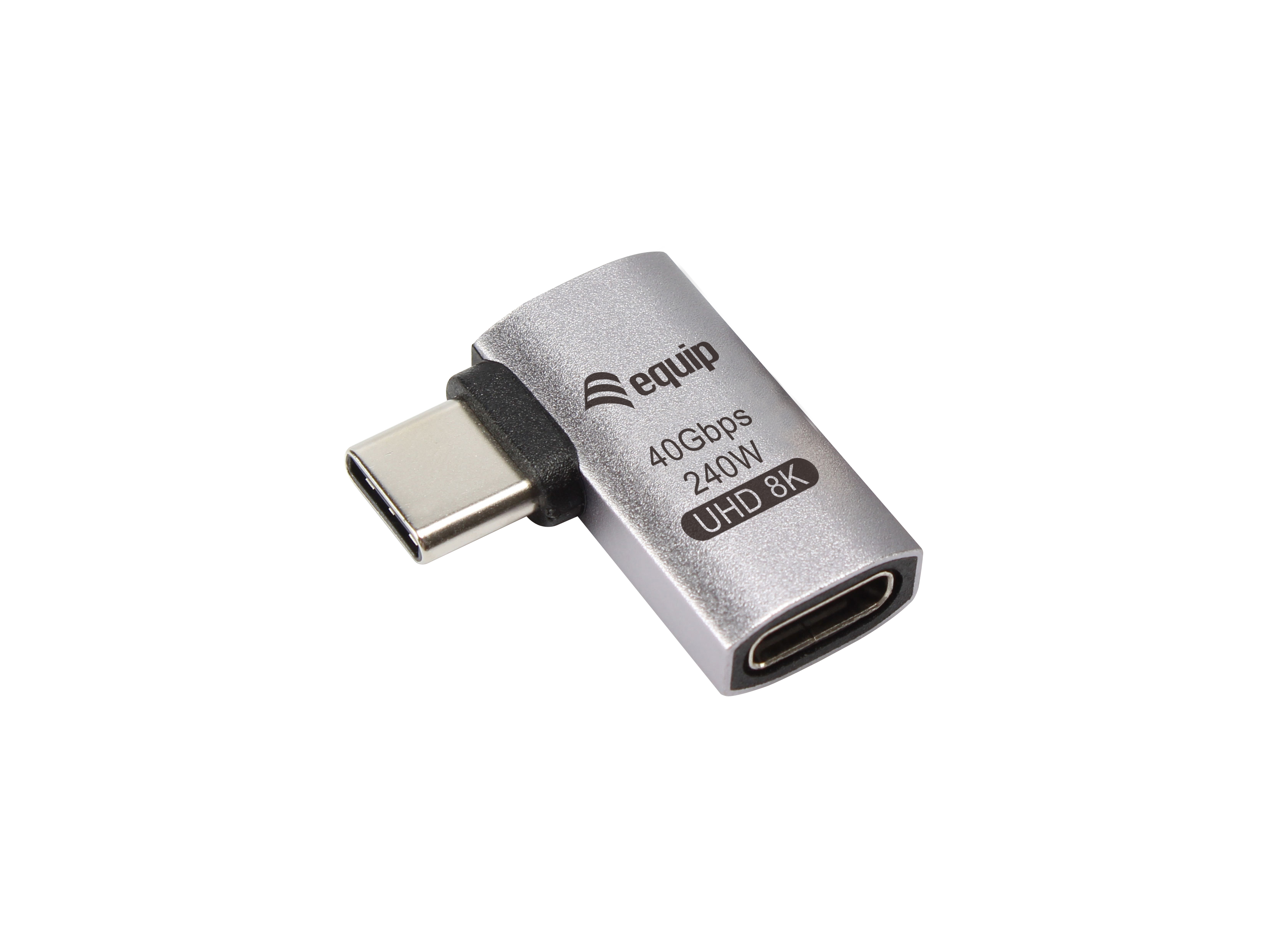 Equip Adapter USB-C->USB-C 180° 40Gbps PD 240W 3Stk