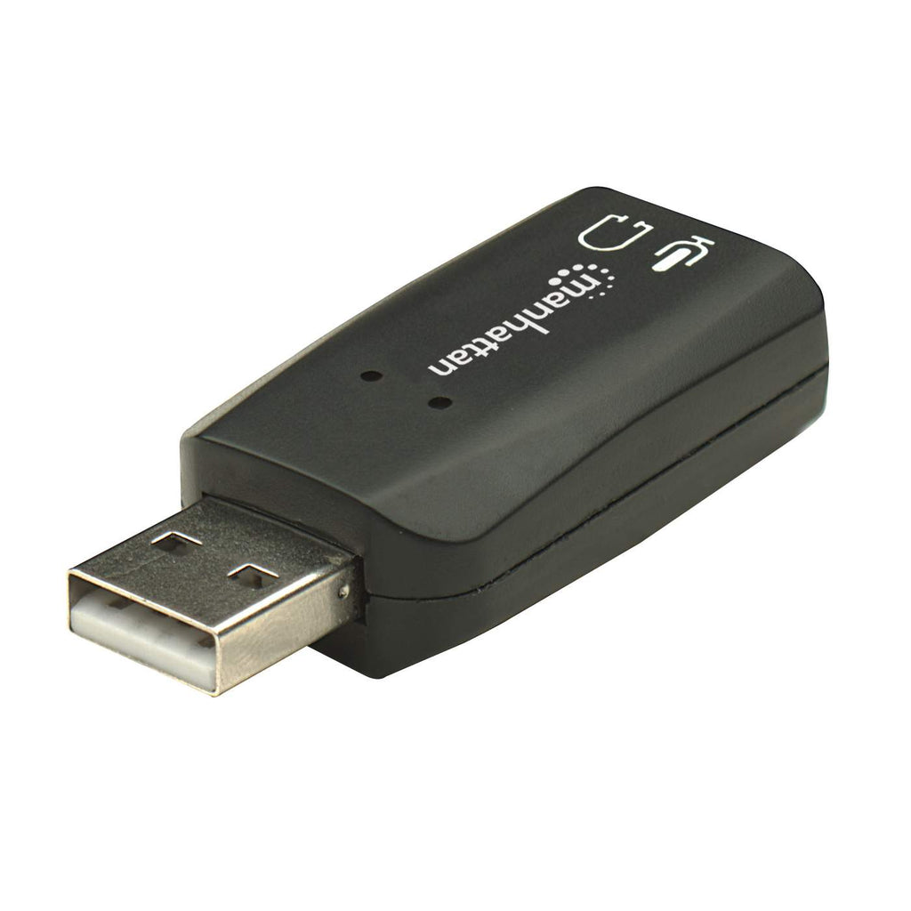 MANHATTAN Sound Adapter USD 3D schwarz