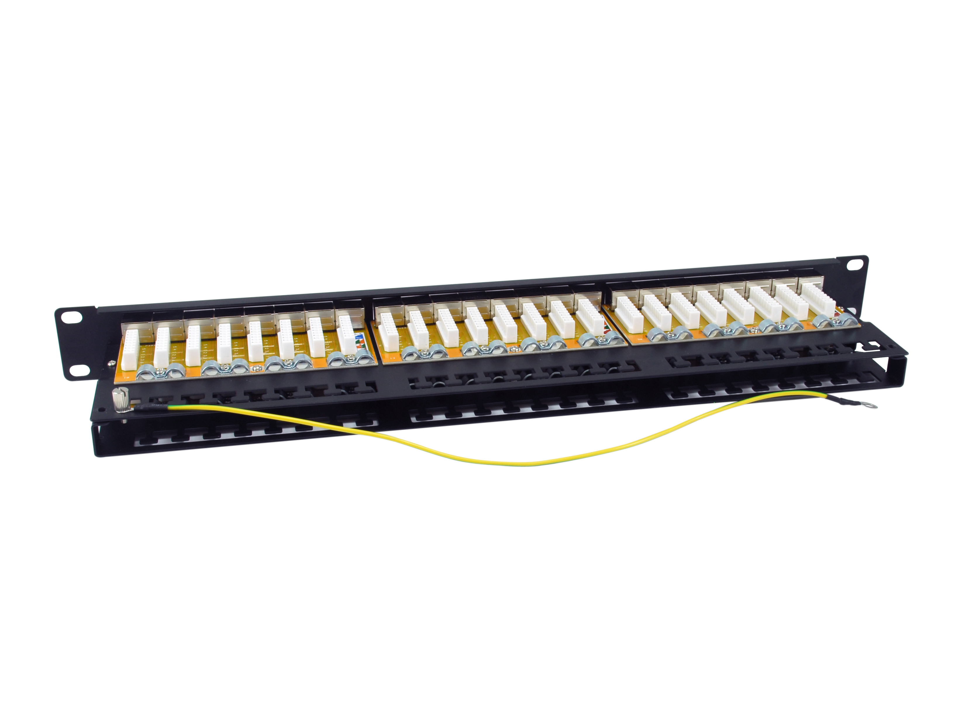 Equip 19 Patchpanel 48xRJ45 Cat6a FTP 1U 500MHz RAL9005