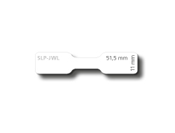 SLP-JWL WHITE LABEL 11X51.5MM 525X2 LAB/ROLL 1 ROLL/BOX