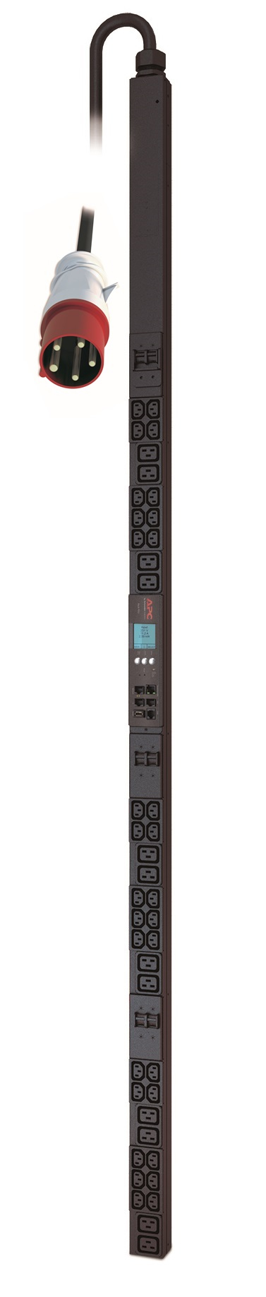 APC Metered Rack PDU Rack AC 400V 3-phase Ethernet RS-232 USB input IEC 60309 32A output connectors 42 0U Black