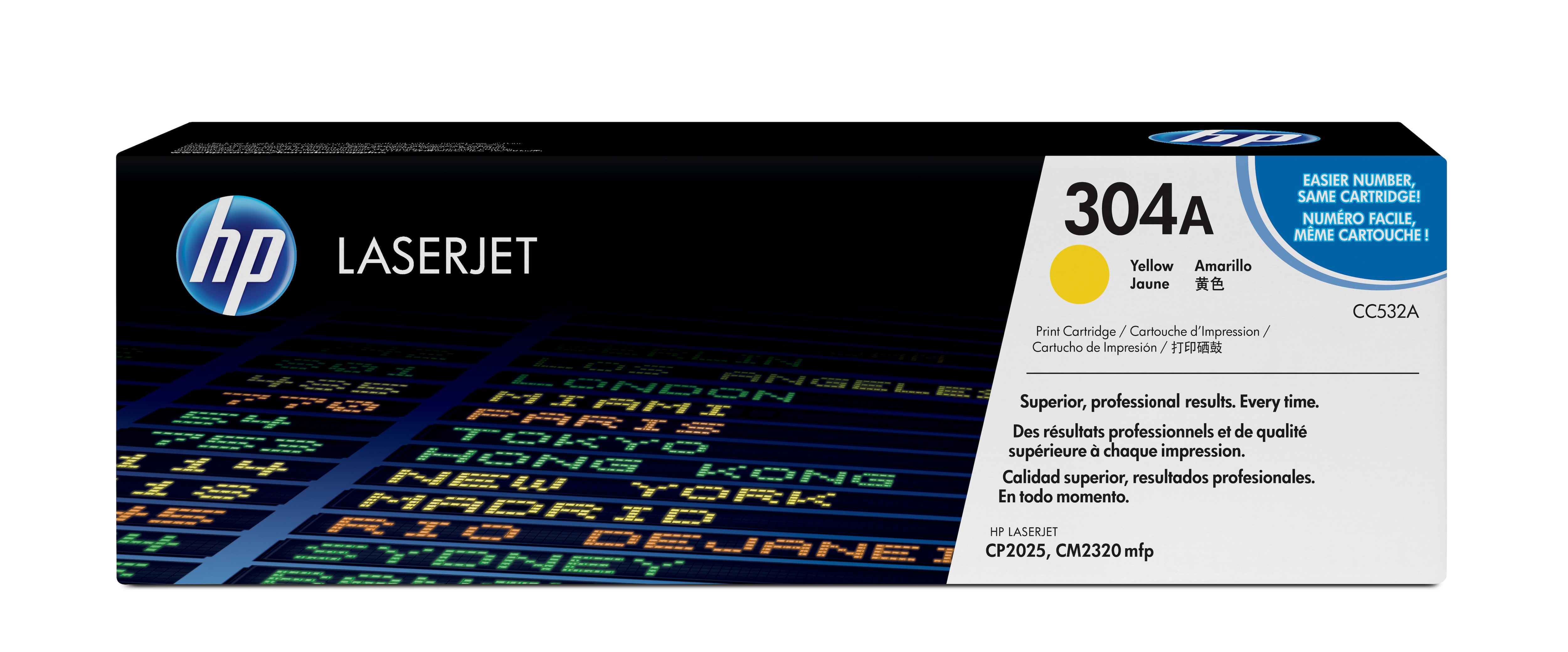 HP 304A (CC532A) gelb Tonerkartusche