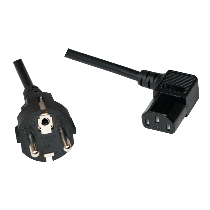 Kabel LogiLink Stromkabel power CEE 7/7 zu IEC 60320 schwarz 2m CP117