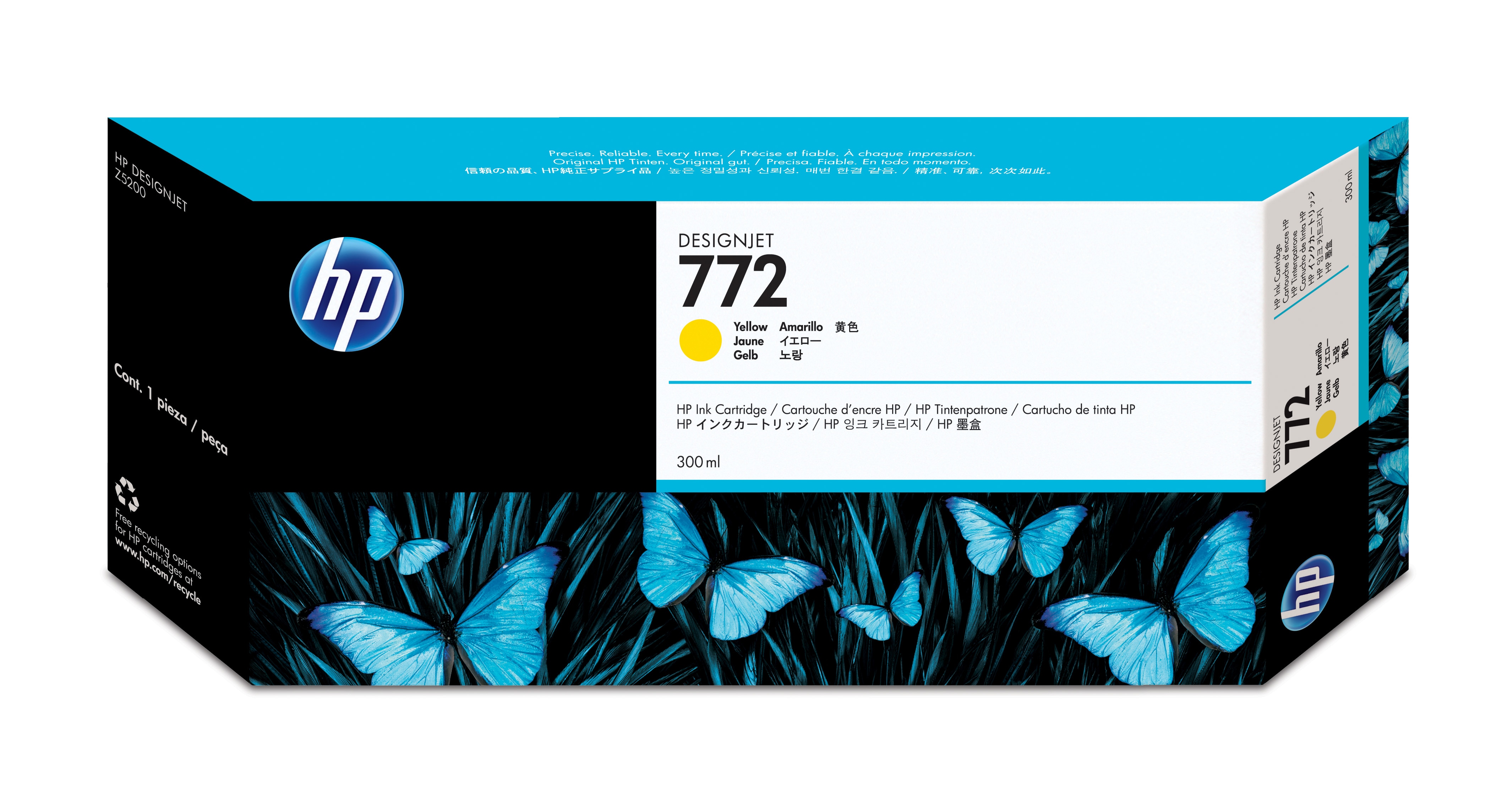 HP 772 original Ink cartridge CN630A yellow standard capacity 300ml 1-pack
