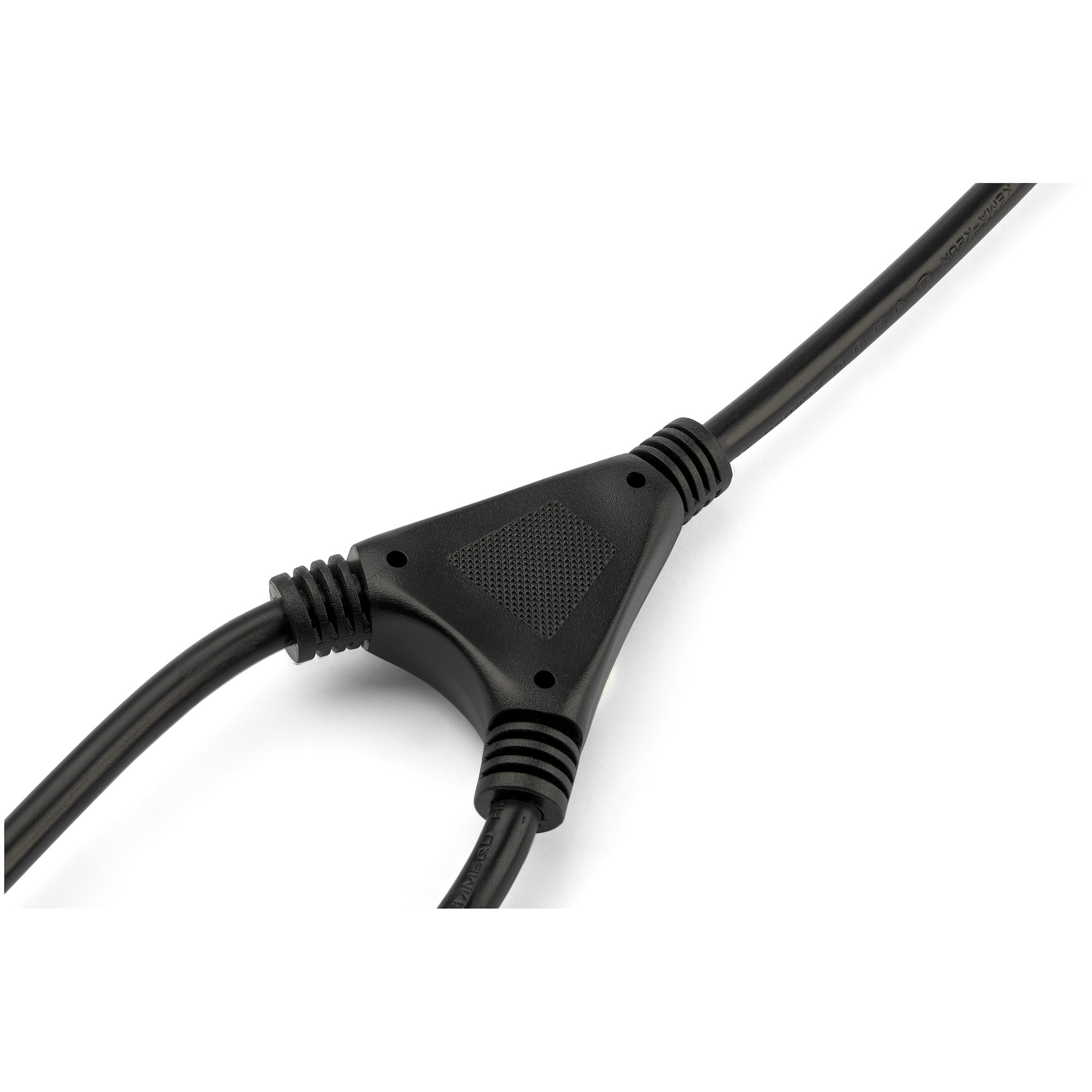 STARTECH.COM 2m C13 Power Cord - Schuko to 2x C13 - Y Splitter Power Cable
