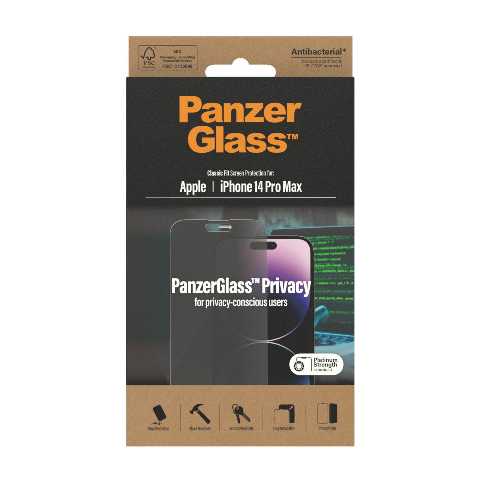 PANZERGLASS APPLE IPHONE 2022 6.7IN PRO MAX AB PRV