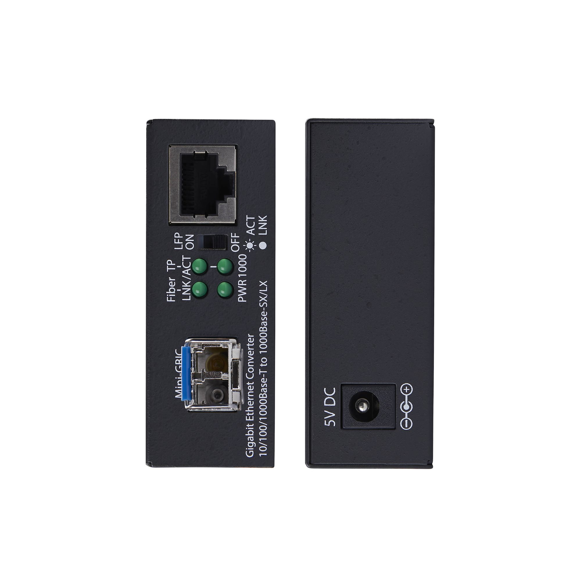 SM LC FIBER MEDIA CONVERTER .