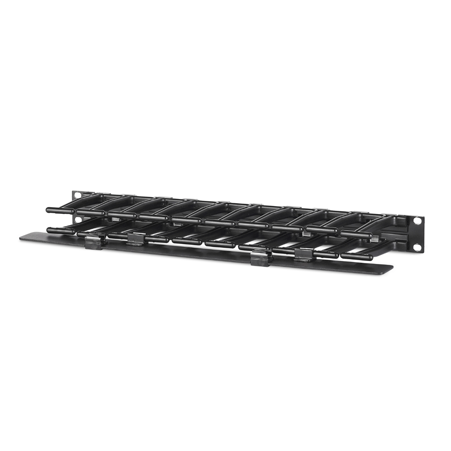 APC Horizontal Cable Manager Single-Sided with Cover Rack cable management kit Black 1U 19 TAA Compliant