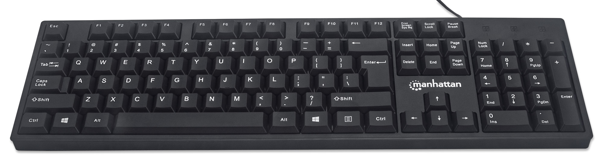 MANHATTAN USB-Tastatur schwarz