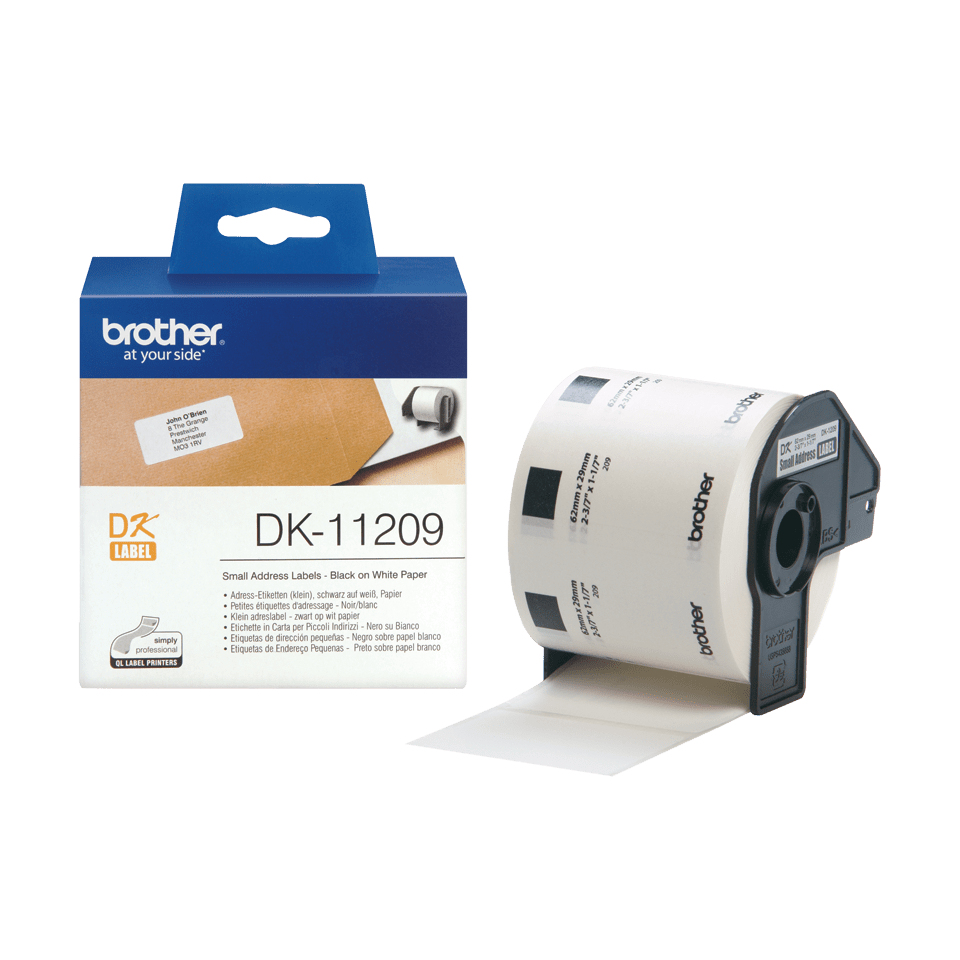 DK SINGLE LABLE ROLLS F/ QL-500/550 800PCS/RL 29X62MM