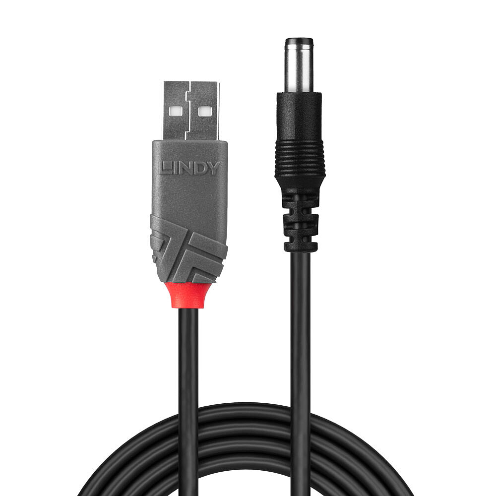 USB 2.0 TYP A AN DC 5.5MM KABEL 1.5M