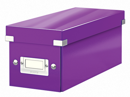 LEITZ CD-/DVD-Box Click & Store violett, 1 St.