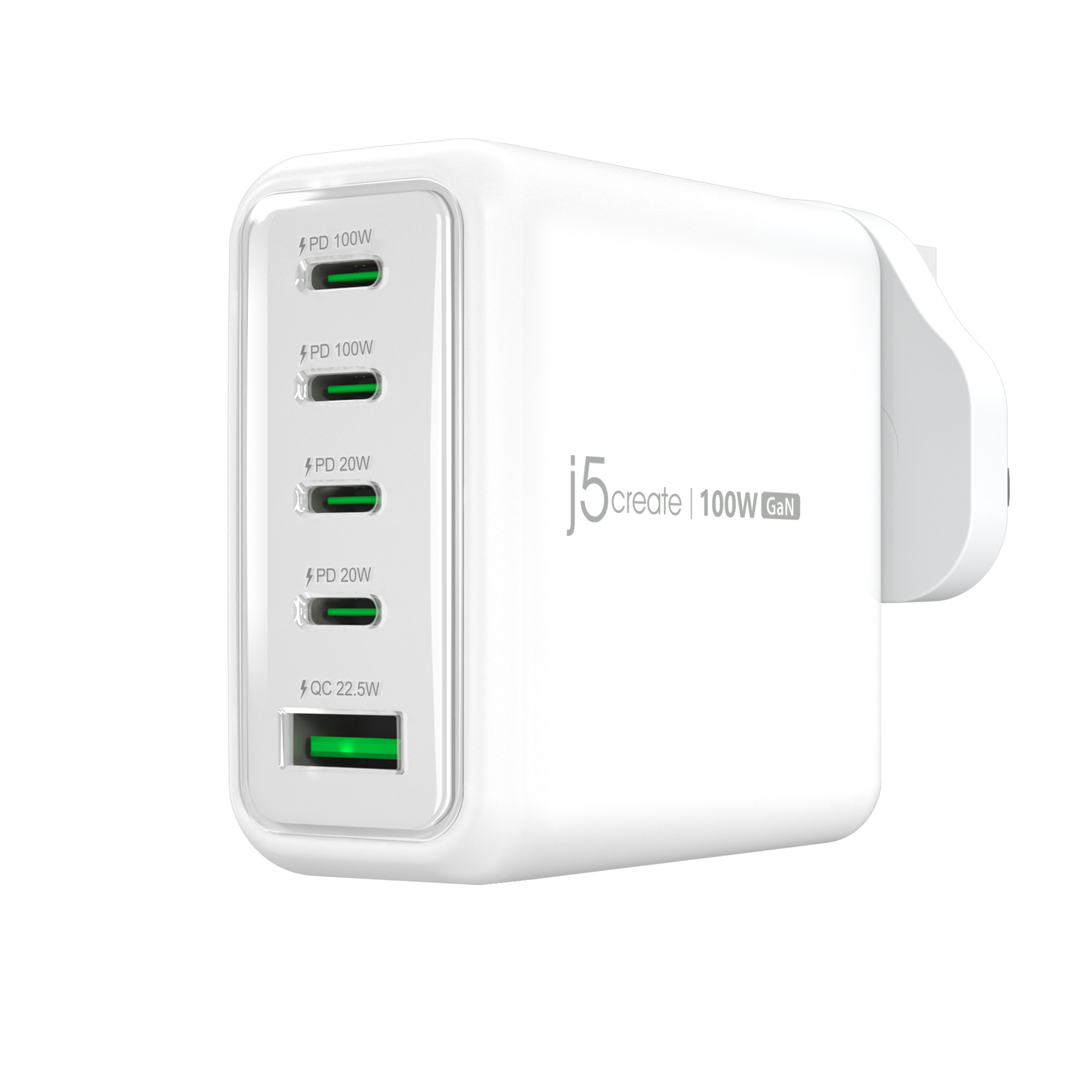 100W GAN USB-C 5-PORT CHARGER