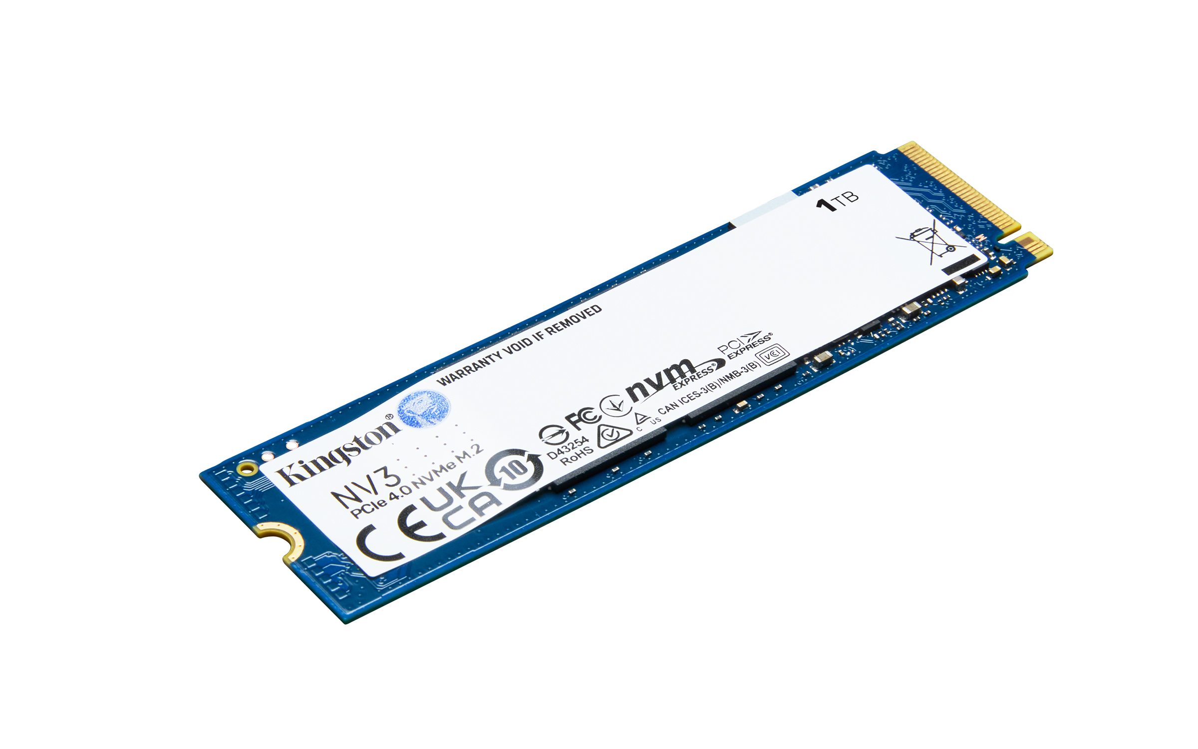 Kingston SNV3S/1000G - SSD - 1 TB - intern - M.2 2280 - PCIe 4.0 x4 (NVMe)