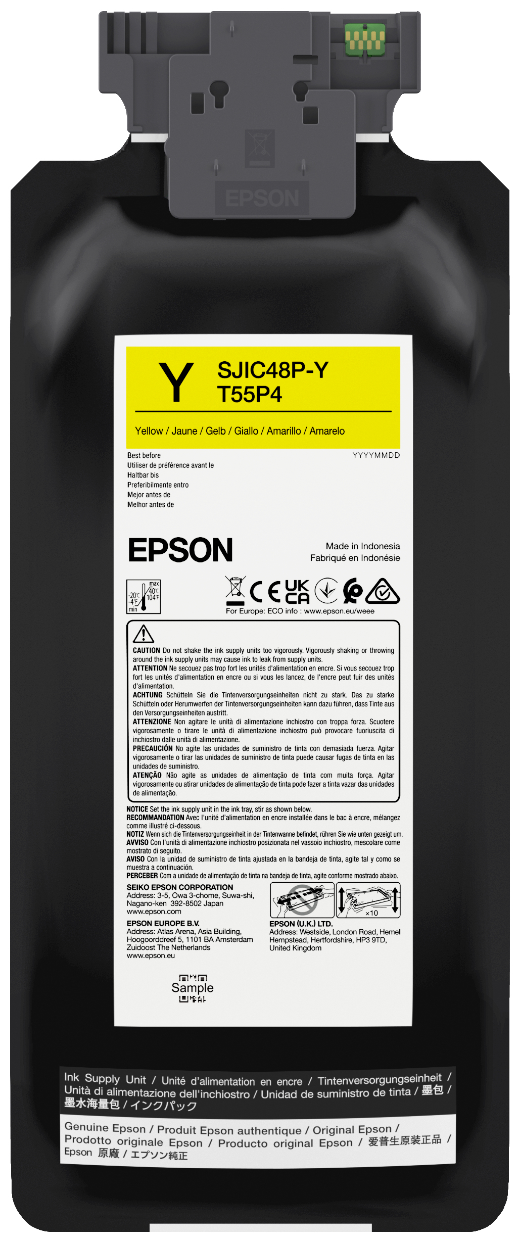 SJIC48P-Y INK CARTRIDGE CW C8000E YELLOW