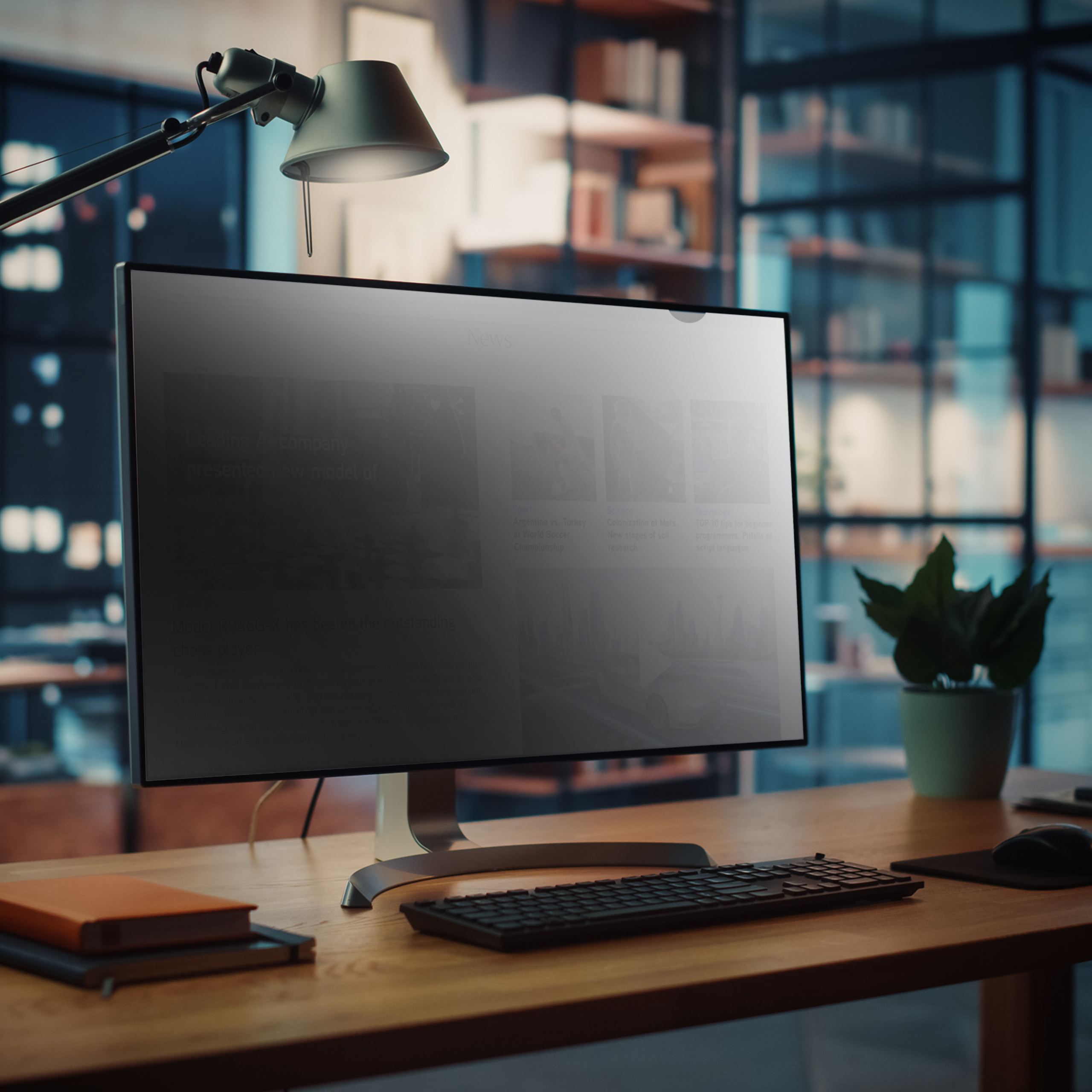STARTECH.COM 27inch Monitor Privacy Screen Universal Matte or Glossy 16:9 Aspect Ratio 30+/- Degree Privacy Viewing Angle