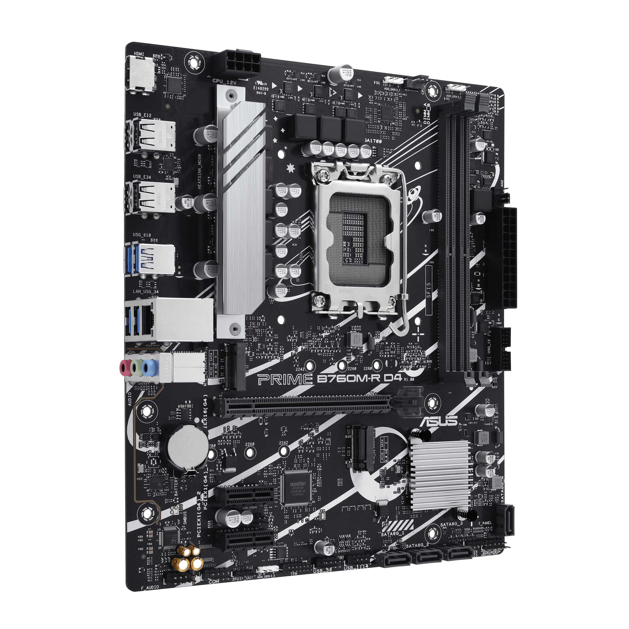 ASUS PRIME B760M-R D4 LGA1700 2xDDR4 4xSATA 2xM.2