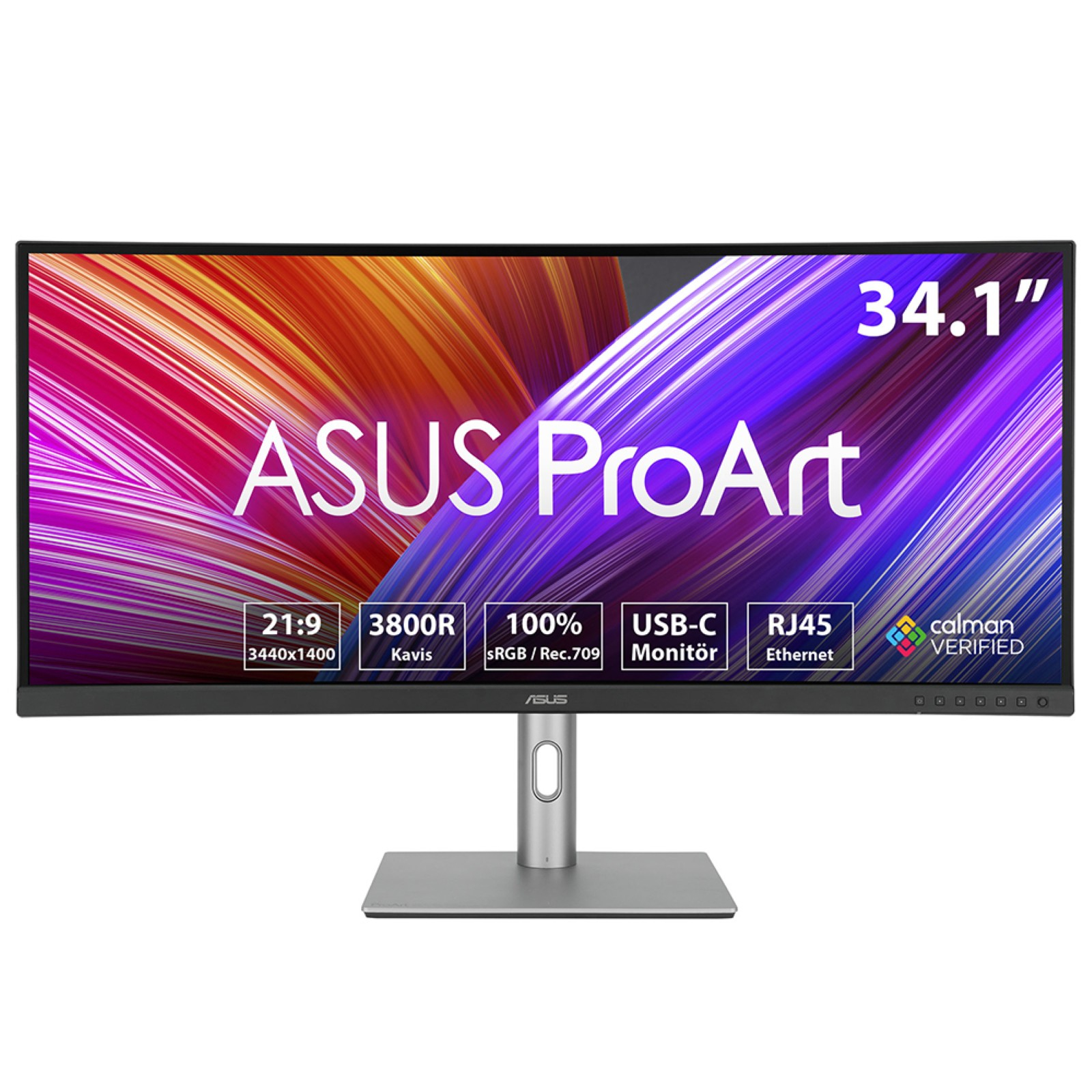 ASUS PA34VCNV 86,61cm 34,1Zoll WQHD IPS 60HZ 5MS RJ45 HDMI MINI-DP THUNDEBOLT BLACK+SILVER