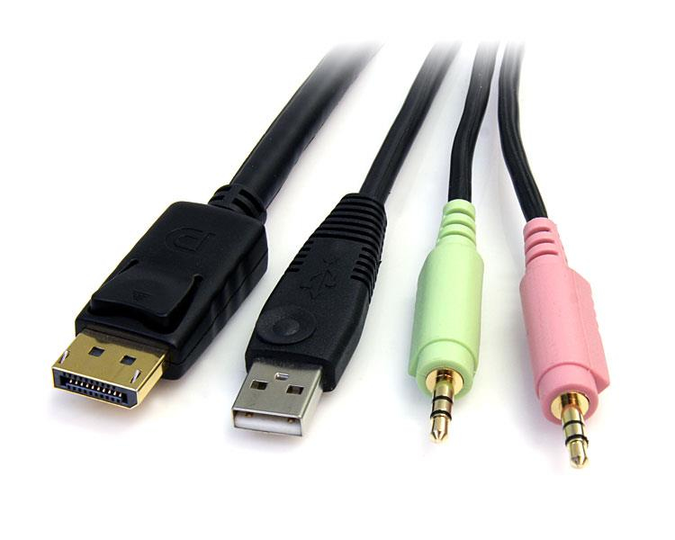 USB DISPLAYPORT KVM CABLE .