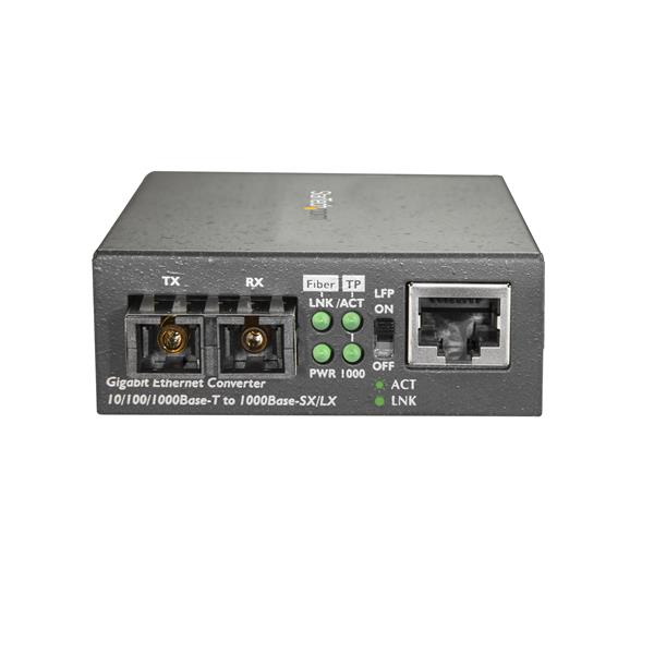 STARTECH.COM LWL Medienkonverter - 1000Base-SX - Multi Mode - 550m - SC Glasfaser auf Ethernet Konverter - LWL zu Kupfer Konverter