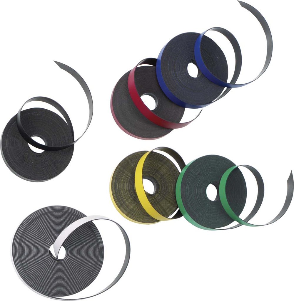 nobo Magnetband selbstklebend schwarz 1,0 cm x 10,0 m, 1 Rolle