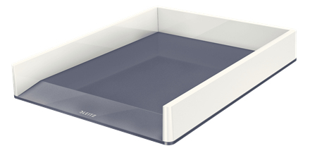 LEITZ Briefablage WOW Duo Colour perlweiß/grau DIN A4, 1 St.