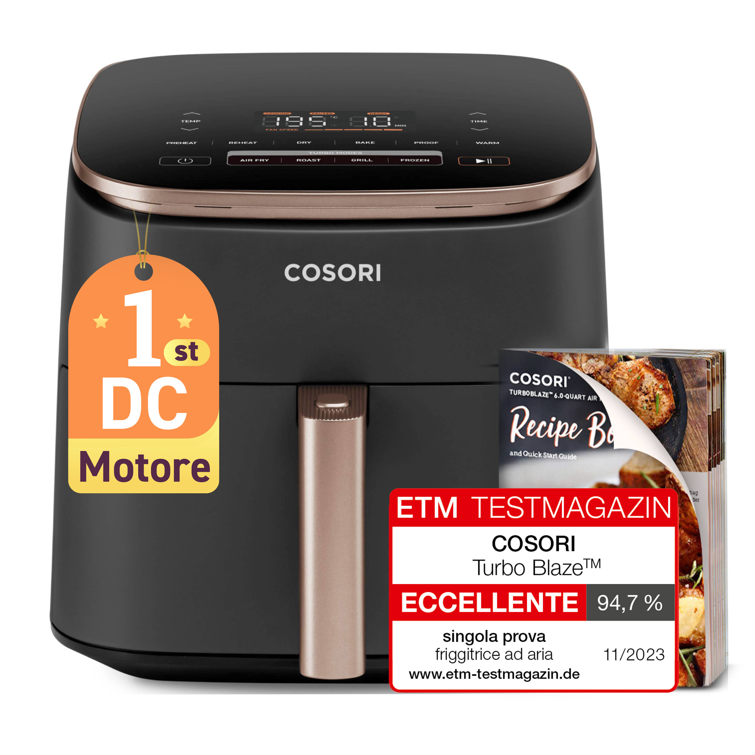 Heißluftfritteuse TurboBlaze CAF-DC602-KEUR