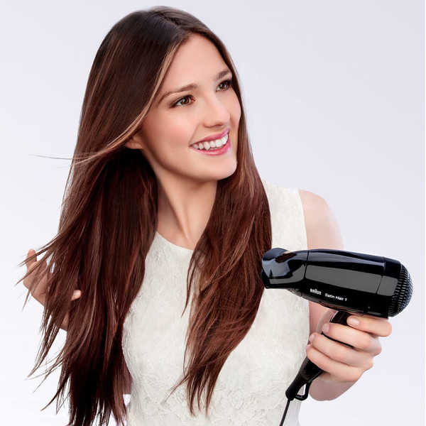 Braun Satin Hair 1 HD130, Style&Go, Haartrockner schwarz