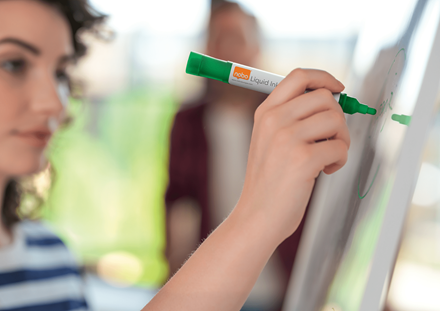 nobo Liquid Ink Whiteboard-Marker farbsortiert 3,0 mm, 10 St.