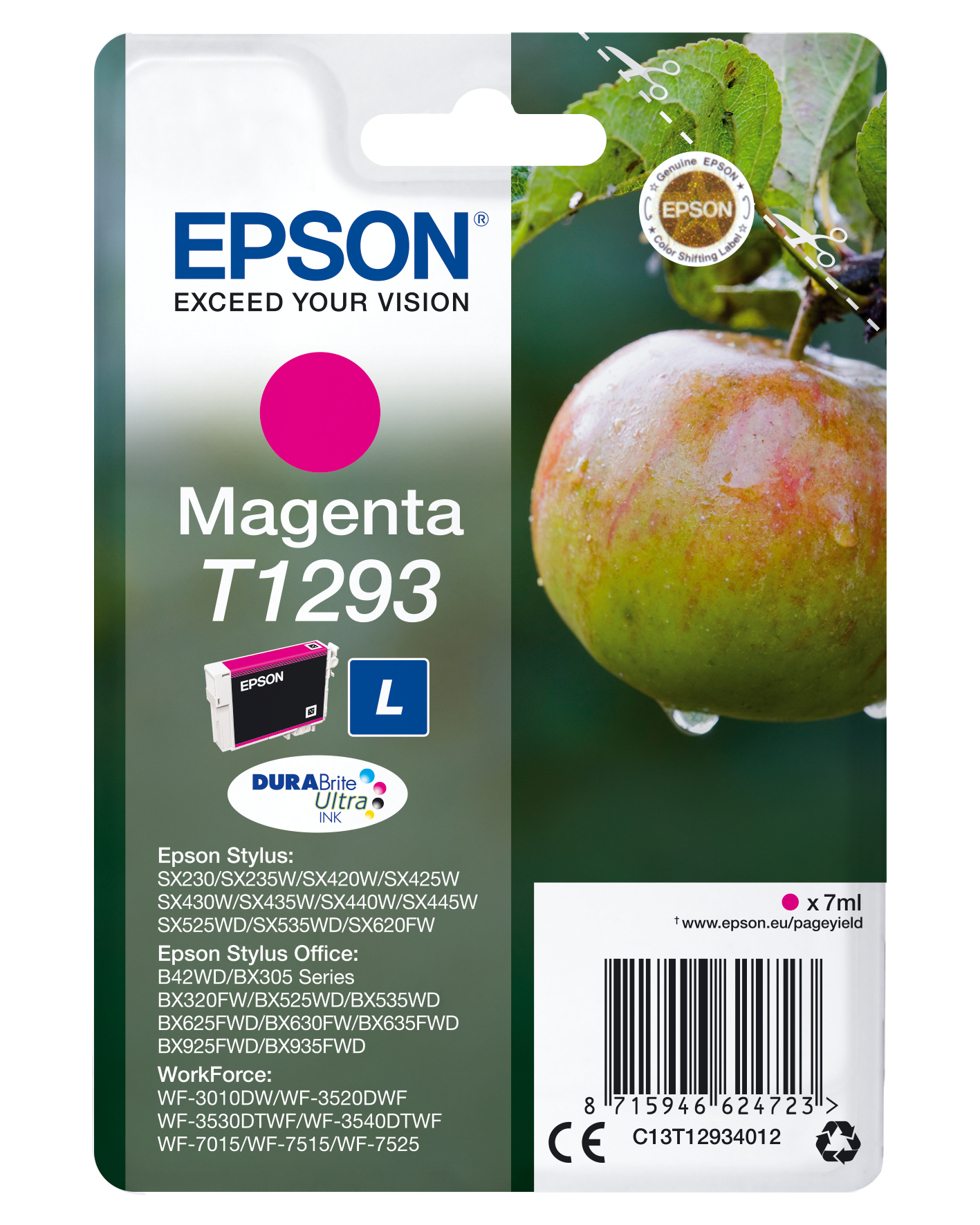 EPSON T1293L (Apfel) magenta Druckerpatrone