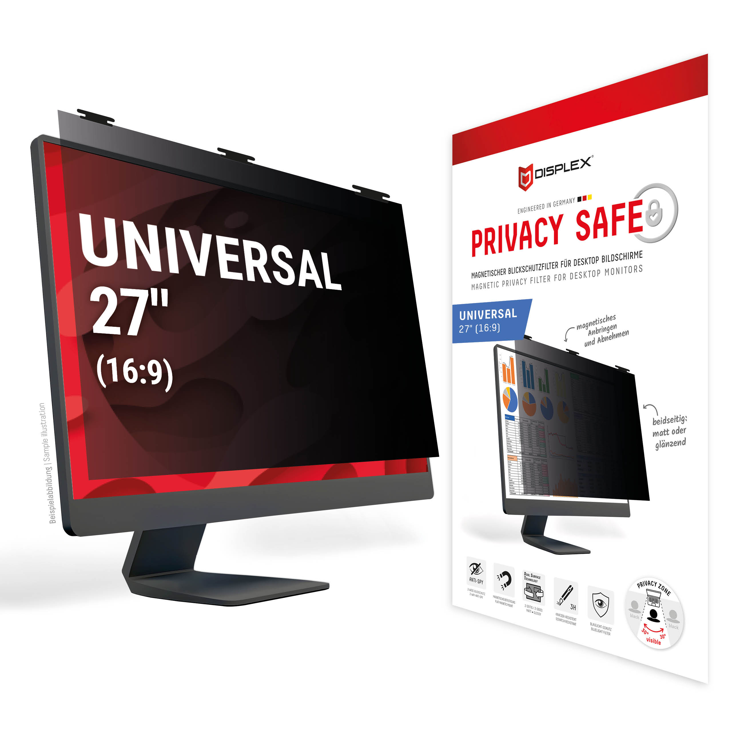 DISPLEX PRIVACY SAFE DESKTOP UNI 27 (16:9)
