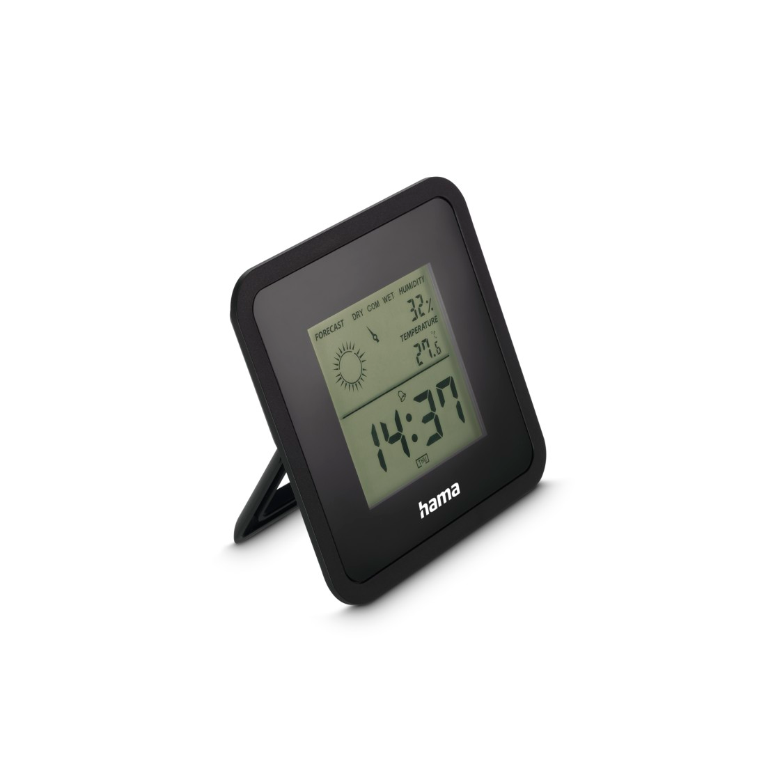 hama Borneo Thermo-Hygrometer schwarz, 1 St.