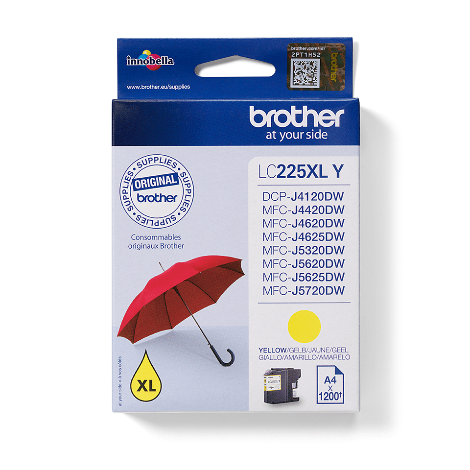 LC-225XLY YELLOW INK CARTRIDGE 1200 PAGES ISO STANDARDS 24711