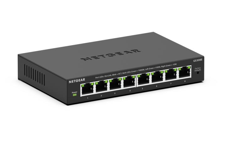 NETGEAR Switch 8-port 10/100/1000 GS308E-400EUS
