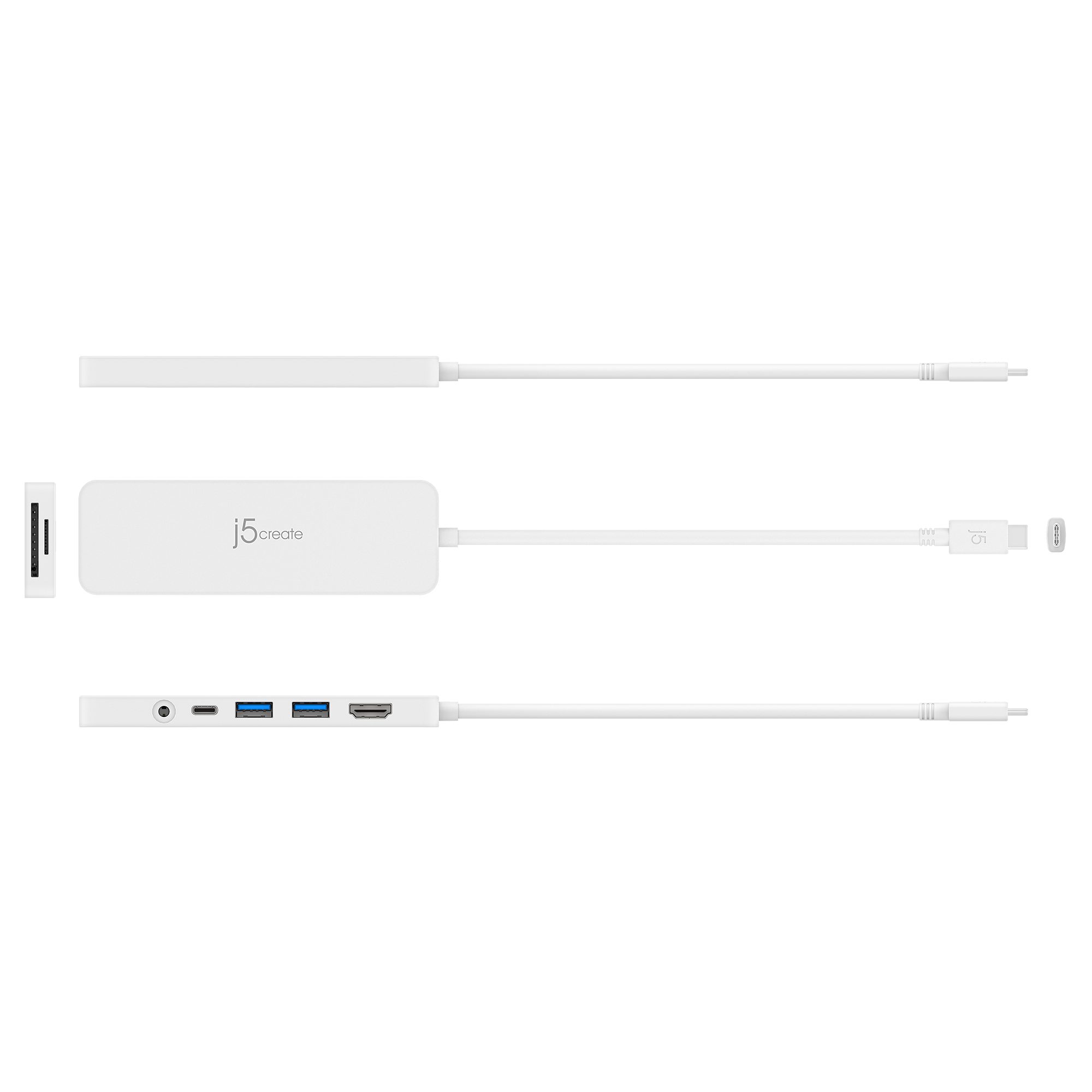 USB-C MULTI-PORT HUB WITH POWERDELIVERY - WHITE