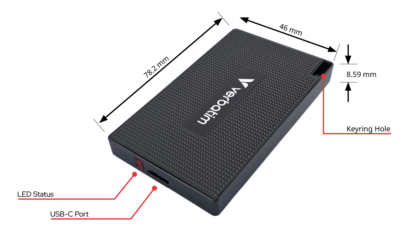 Verbatim Metal Mini SSD 1TB USB-C Gen 2 32031