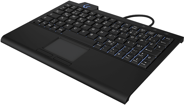 KeySonic Super-Mini-TAS Touchpad,B-light,BK, KSK-3210ELU(DE)